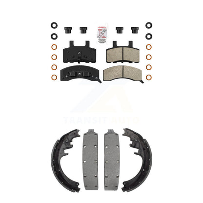 Semi-Metallic Disc Brake Pads Front Rear Kit For Dodge Ram 2500 Chevrolet K2500