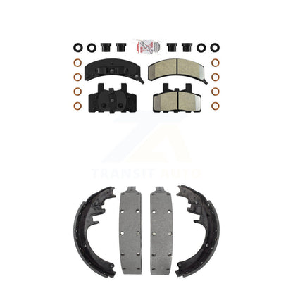Semi-Metallic Disc Brake Pads Front Rear Kit For Chevrolet K1500 Suburban