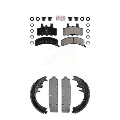 Semi-Metallic Disc Brake Pads Front Rear Kit For Chevrolet K1500 Suburban
