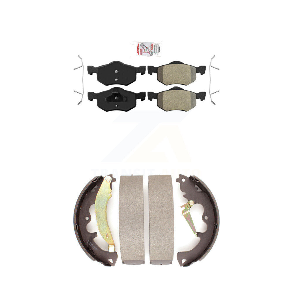 Semi-Metallic Disc Brake Pads Front Rear Kit For Ford Escape Mercury Mariner