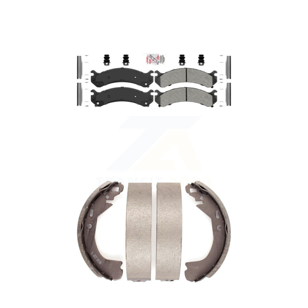 Semi-Metallic Disc Brake Pads Front Rear Kit For Cadillac DeVille