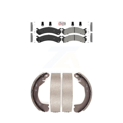 Semi-Metallic Disc Brake Pads Front Rear Kit For Cadillac DeVille