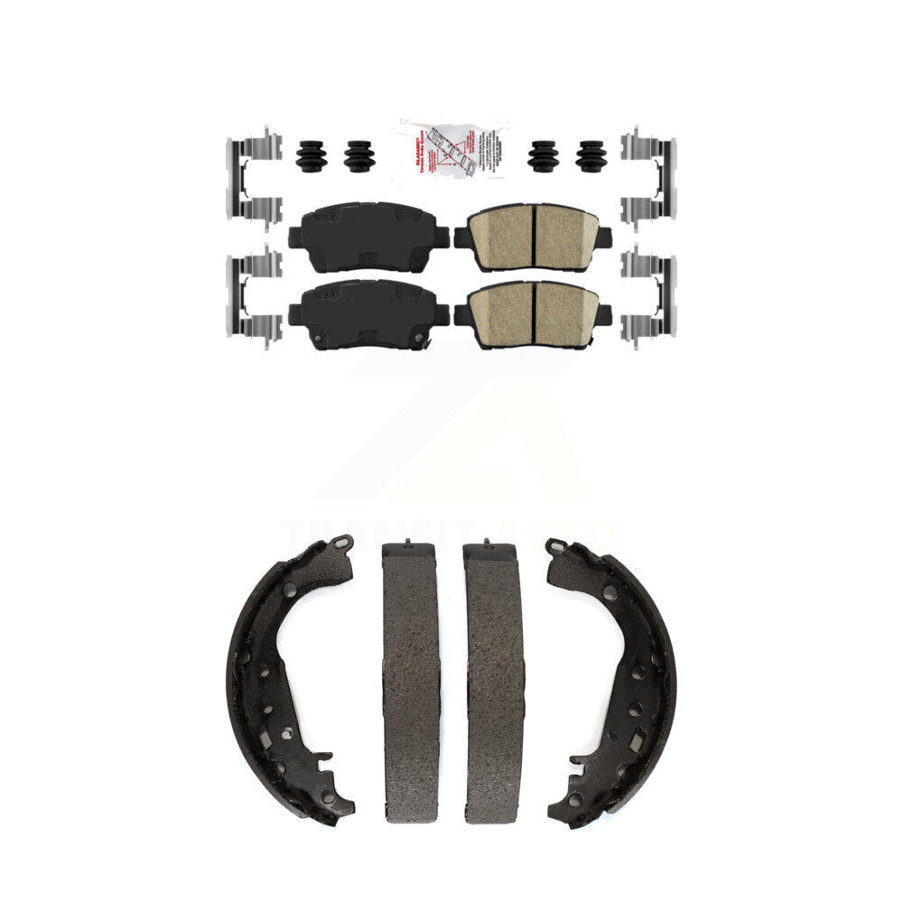 Ceramic Disc Brake Pads Front Rear Kit For 2009 Toyota Prius
