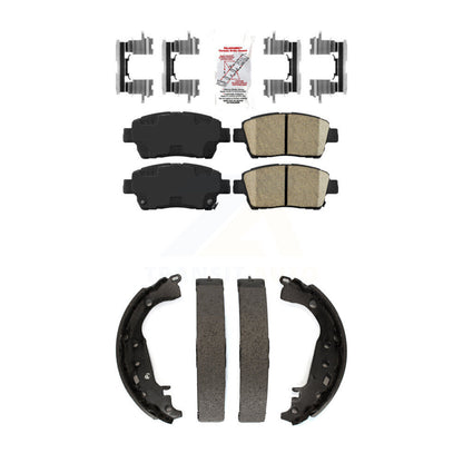 Ceramic Disc Brake Pads Front Rear Kit For 2009 Toyota Prius