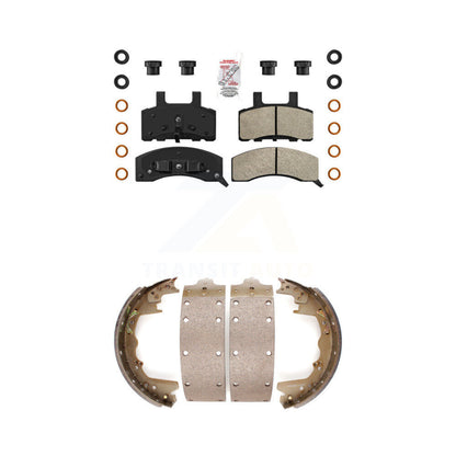 Semi-Metallic Disc Brake Pads Front Rear Kit For Dodge Ram 2500