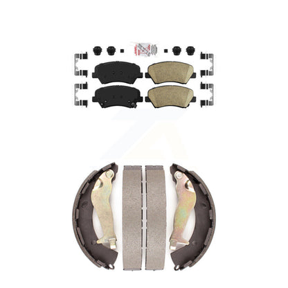 Ceramic Disc Brake Pads Front Rear Kit For Hyundai Accent Kia Rio