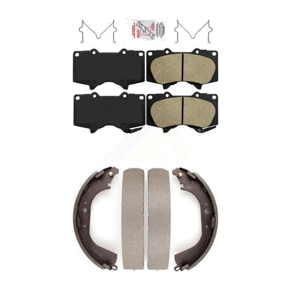Ceramic Disc Brake Pads Front Rear Kit For Toyota Tundra 5.3" Plate Length