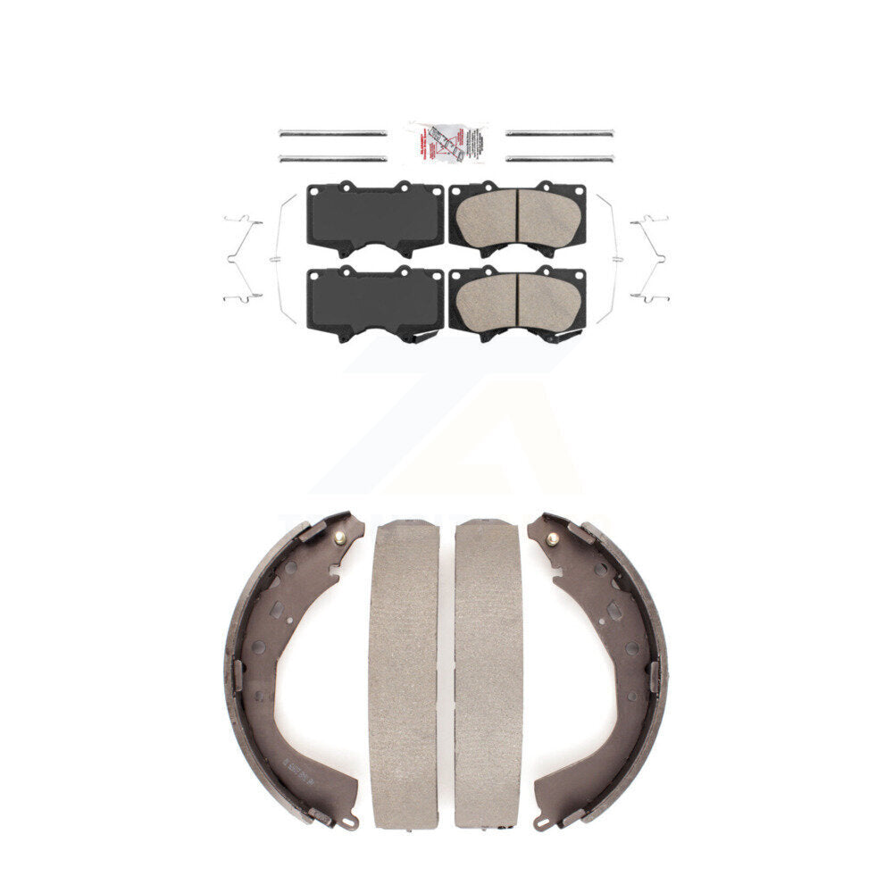 Ceramic Disc Brake Pads Front Rear Kit For Toyota Tundra