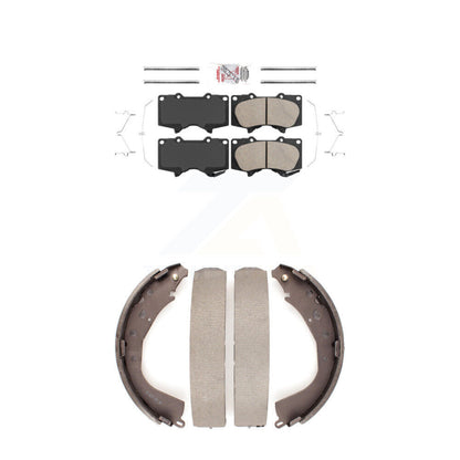 Ceramic Disc Brake Pads Front Rear Kit For Toyota Tundra