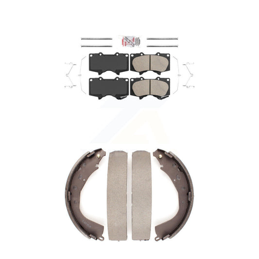 Ceramic Disc Brake Pads Front Rear Kit For Toyota Tundra