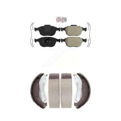 Semi-Metallic Disc Brake Pads Front Rear Kit For 2010-2013 Ford Transit Connect
