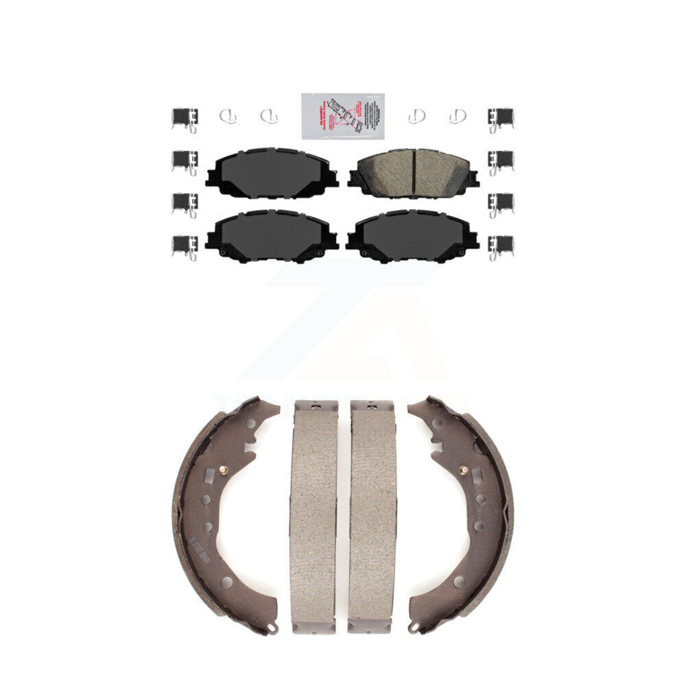Ceramic Disc Brake Pads Front Rear Kit For 2019 Toyota Corolla 2.0L