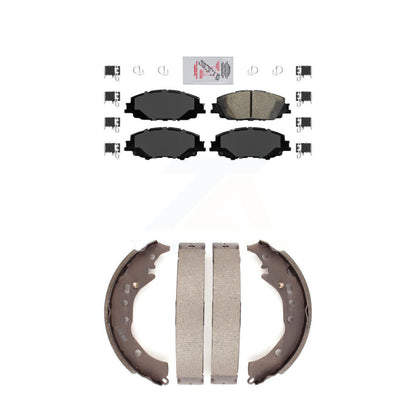 Ceramic Disc Brake Pads Front Rear Kit For 2019 Toyota Corolla 2.0L