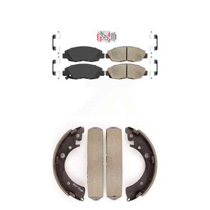 Ceramic Disc Brake Pads Front Rear Kit For Honda Civic Acura EL
