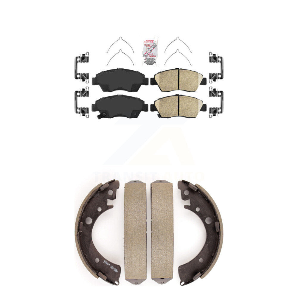 Ceramic Disc Brake Pads Front Rear Kit For Honda Civic Fit