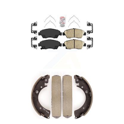 Ceramic Disc Brake Pads Front Rear Kit For Honda Civic Fit