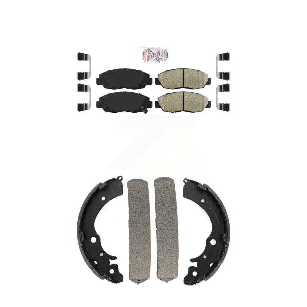 Ceramic Disc Brake Pads Front Rear Kit For Honda Accord