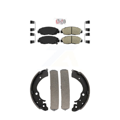 Ceramic Disc Brake Pads Front Rear Kit For Honda Accord
