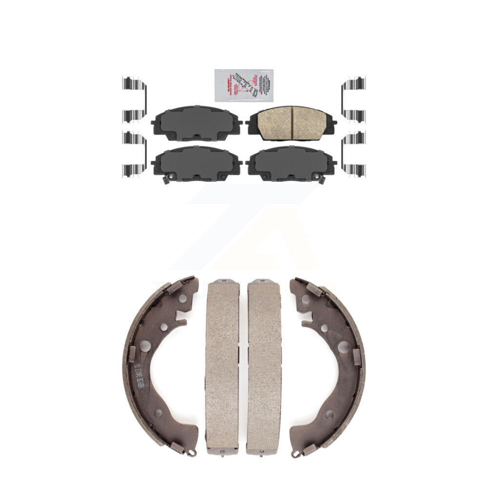 Ceramic Disc Brake Pads Front Rear Kit For 2011 Honda Civic Si