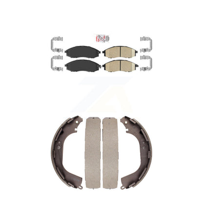 Ceramic Disc Brake Pads Front Rear Kit For Nissan Xterra Frontier