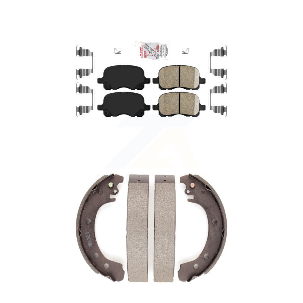 Ceramic Disc Brake Pads Front Rear Kit For 2002 Toyota Corolla From 04 02