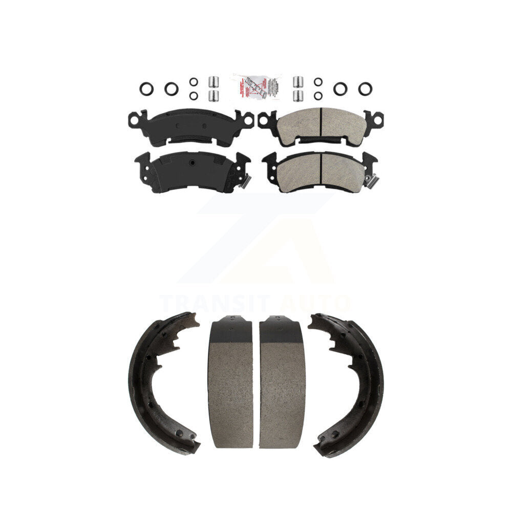 Semi-Metallic Disc Brake Pads Front Rear Kit For Chevrolet GMC C10 C1500 G20 K10