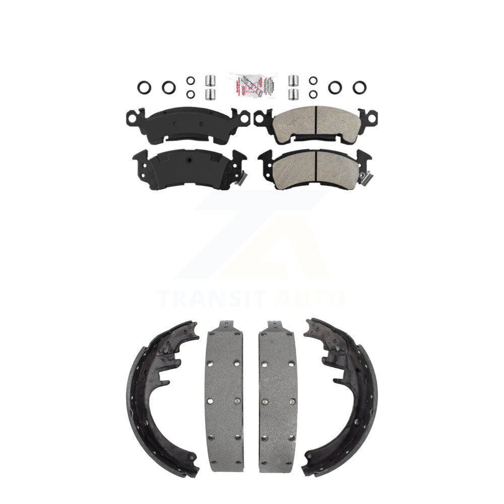Semi-Metallic Disc Brake Pads Front Rear Kit For GMC G3500 K2500 C2500 Chevrolet