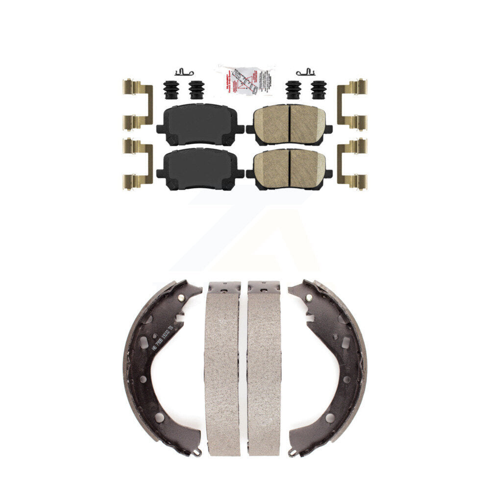 Ceramic Disc Brake Pads Front Rear Kit For Toyota Matrix Pontiac Vibe AWD
