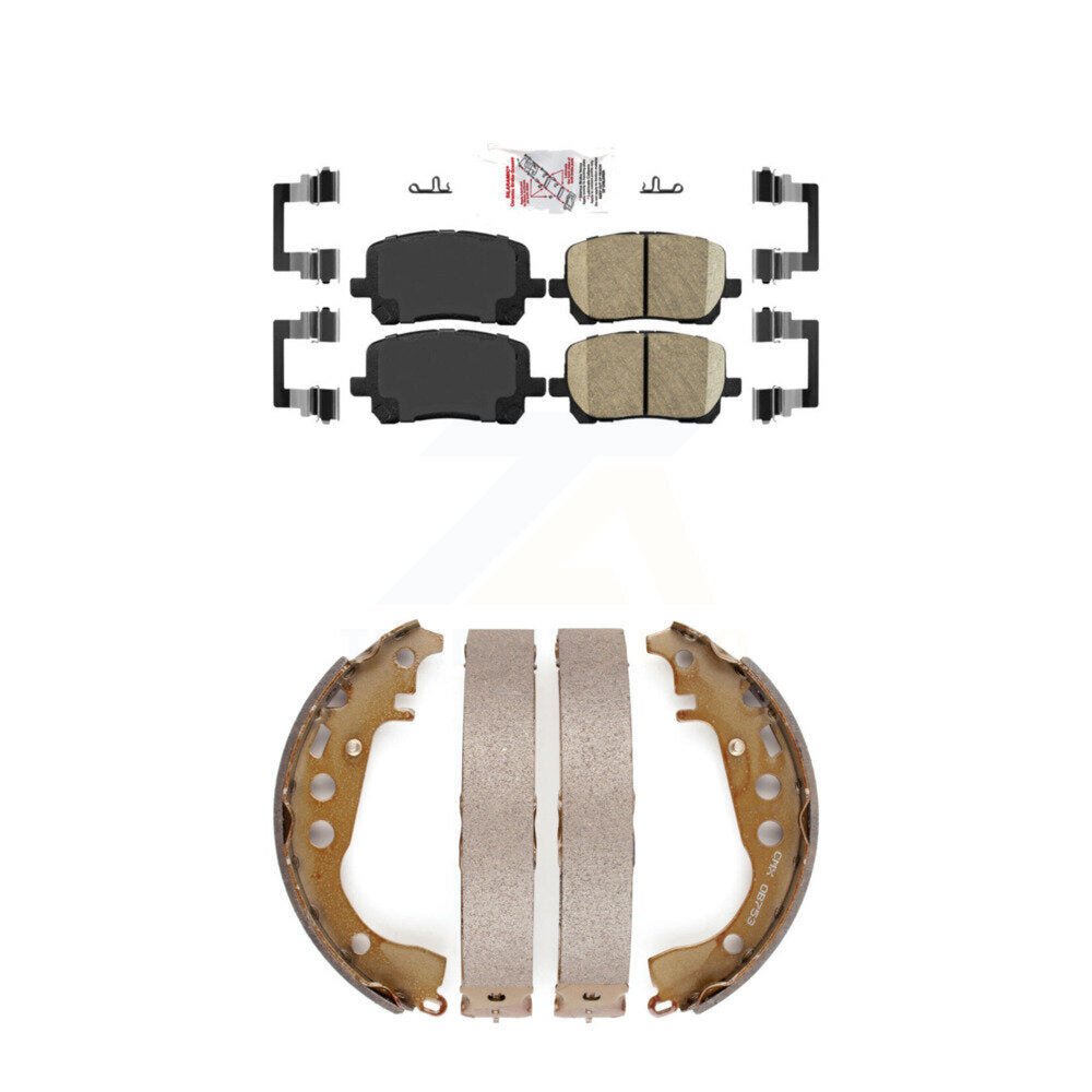 Ceramic Disc Brake Pads Front Rear Kit For Toyota Corolla