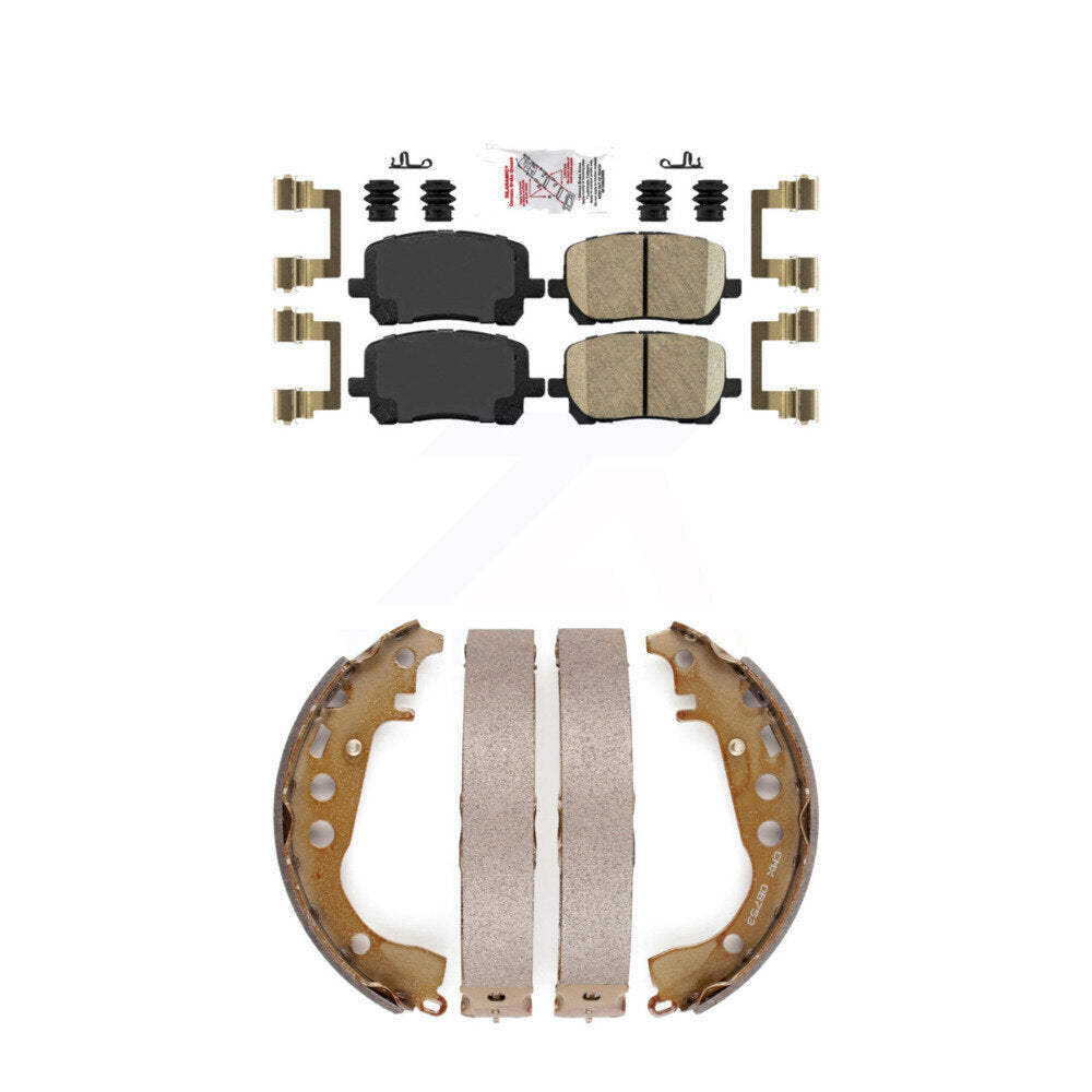 Ceramic Disc Brake Pads Front Rear Kit For Toyota Corolla