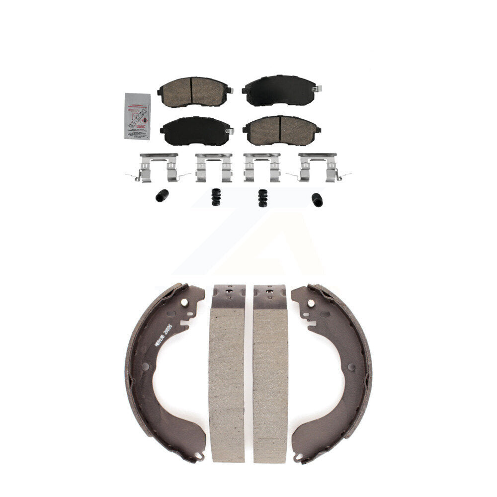 Ceramic Disc Brake Pads Front Rear Kit For Nissan Versa