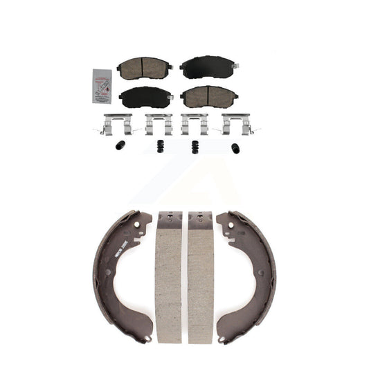 Ceramic Disc Brake Pads Front Rear Kit For Nissan Versa