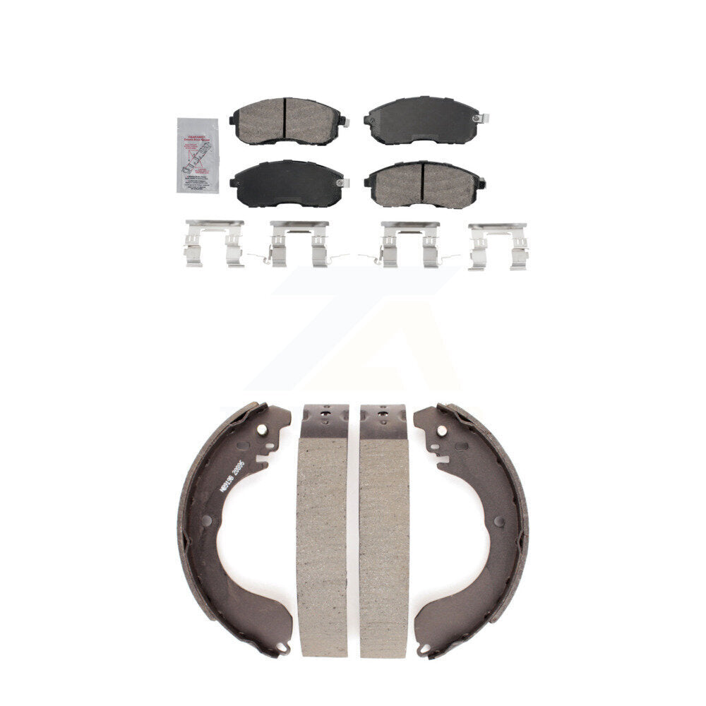 Ceramic Disc Brake Pads Front Rear Kit For Nissan Versa
