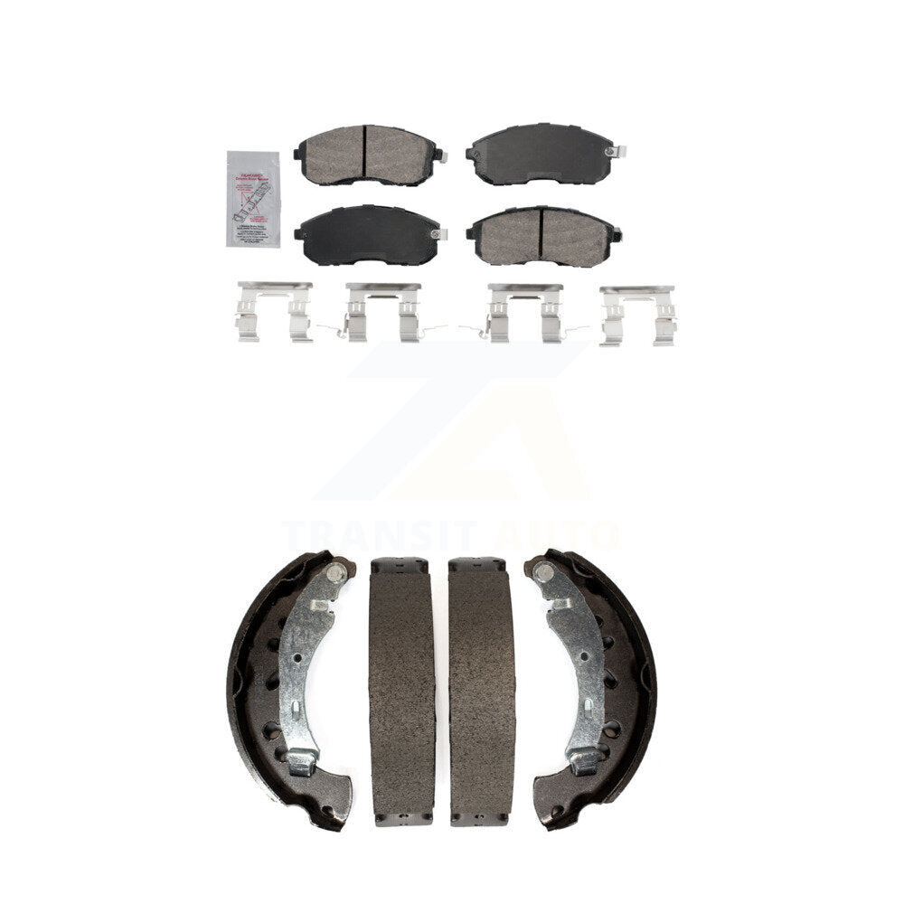 Ceramic Disc Brake Pads Front Rear Kit For 2013-2019 Nissan Sentra