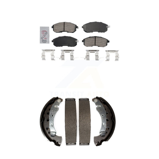 Ceramic Disc Brake Pads Front Rear Kit For 2013-2019 Nissan Sentra