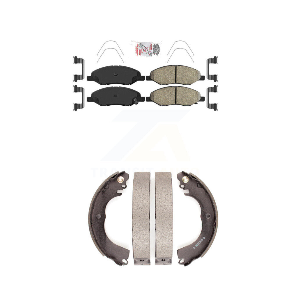 Ceramic Disc Brake Pads Front Rear Kit For 2009-2011 Nissan Versa 1.6L