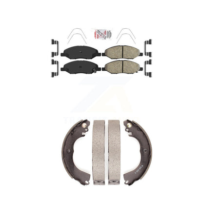 Ceramic Disc Brake Pads Front Rear Kit For 2009-2011 Nissan Versa 1.6L