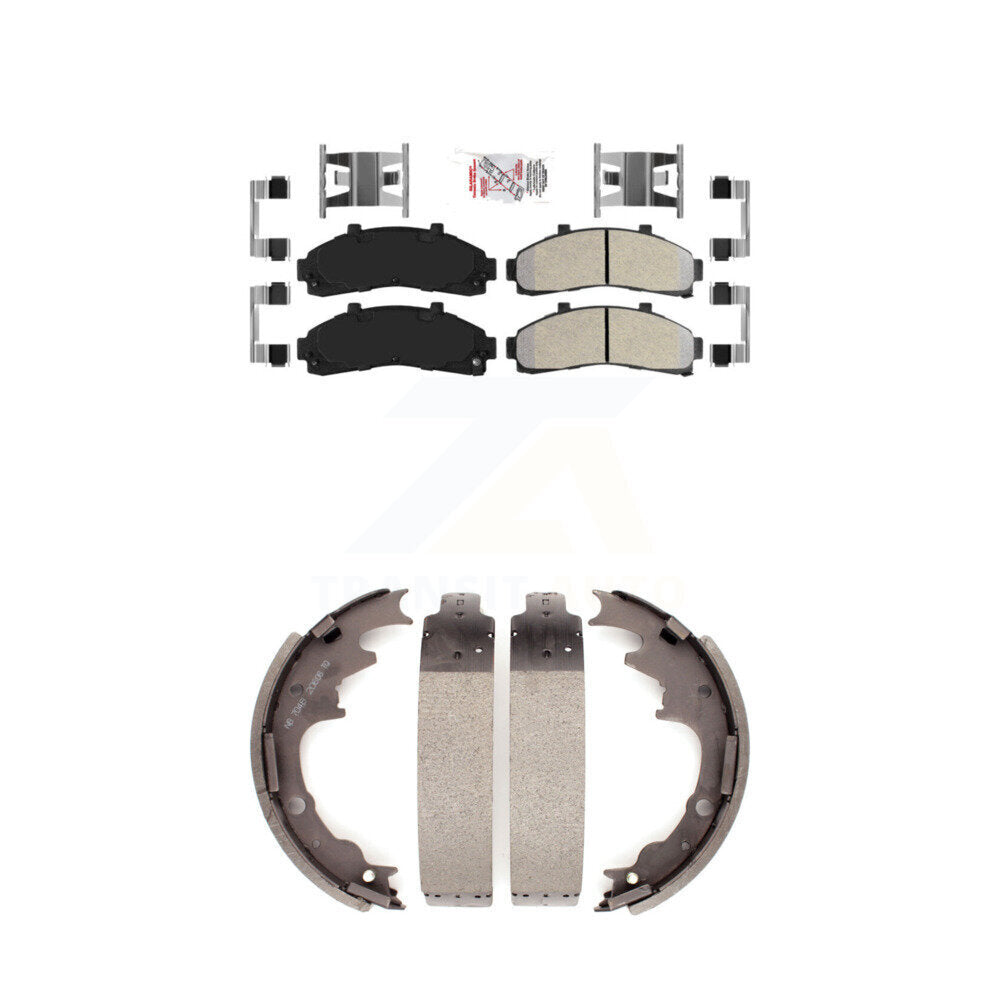 Semi-Metallic Disc Brake Pads Front Rear Kit For Ford Ranger Mazda B4000 B3000
