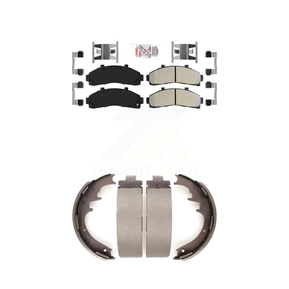 Semi-Metallic Disc Brake Pads Front Rear Kit For Ford Ranger Mazda B4000 B3000