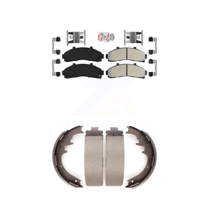 Semi-Metallic Disc Brake Pads Front Rear Kit For Ford Ranger Mazda B4000 B3000