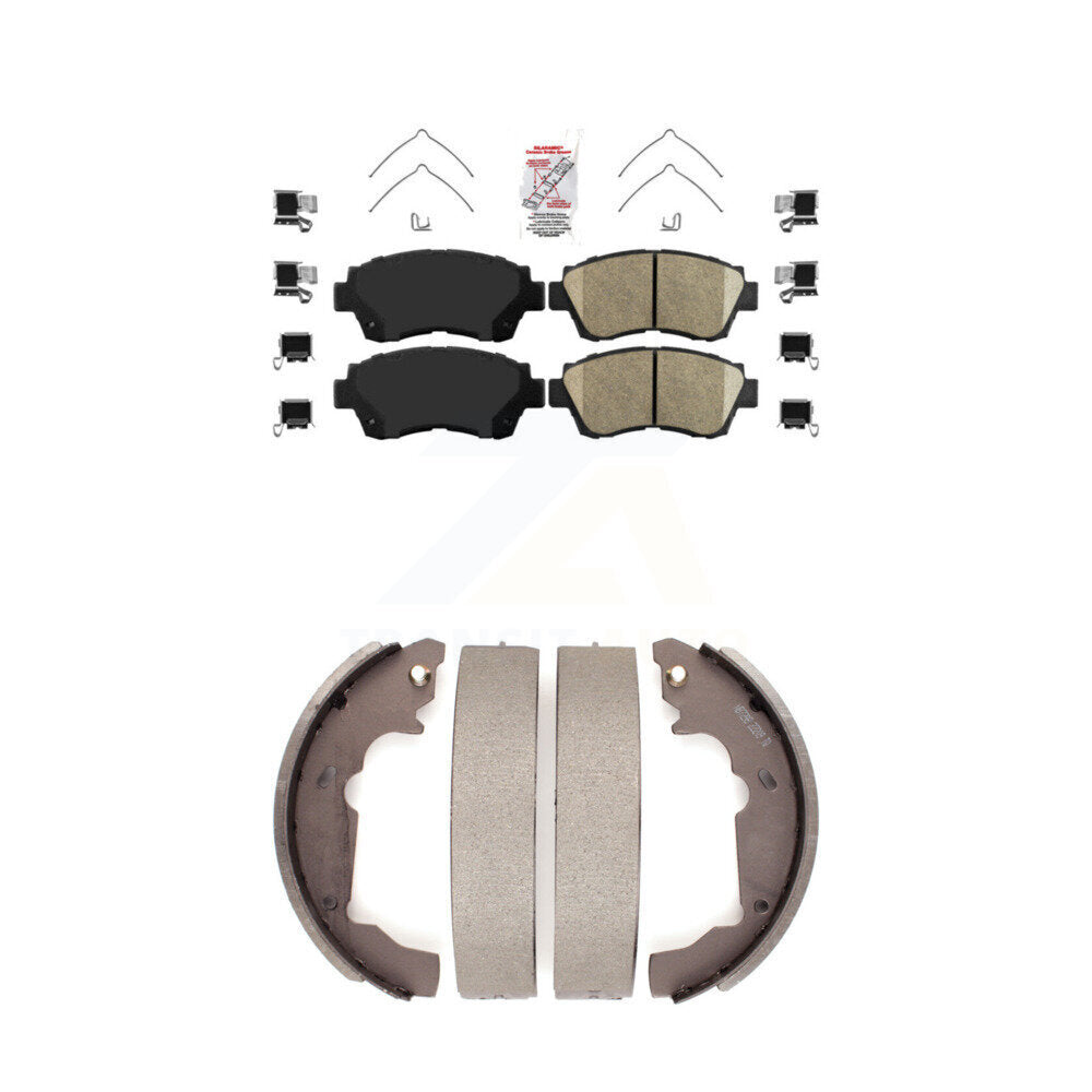 Ceramic Disc Brake Pads Front Rear Kit For 1998-2003 Toyota Sienna