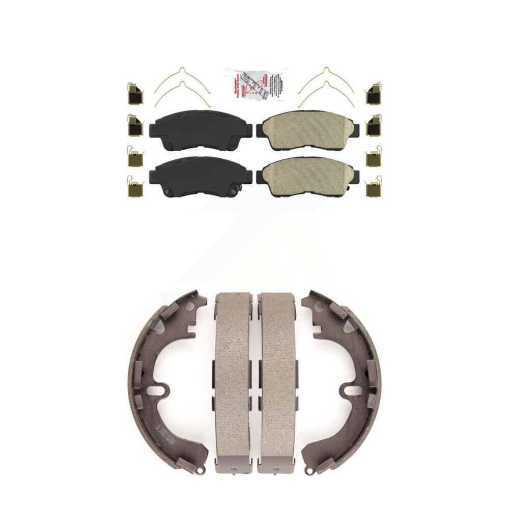 Ceramic Disc Brake Pads Front Rear Kit For 1993-1997 Toyota Corolla Geo Prizm