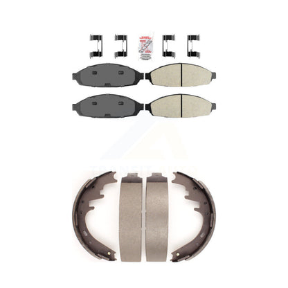 Semi-Metallic Disc Brake Pads Front Rear Kit For Lincoln Town Car Limousine