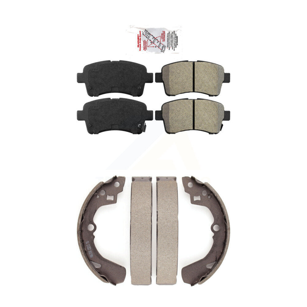 Semi-Metallic Disc Brake Pads Front Rear Kit For 2002-2005 Suzuki Aerio