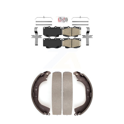 Ceramic Disc Brake Pads Front Rear Kit For 00-02 Toyota Tacoma With 6 Lug Wheels