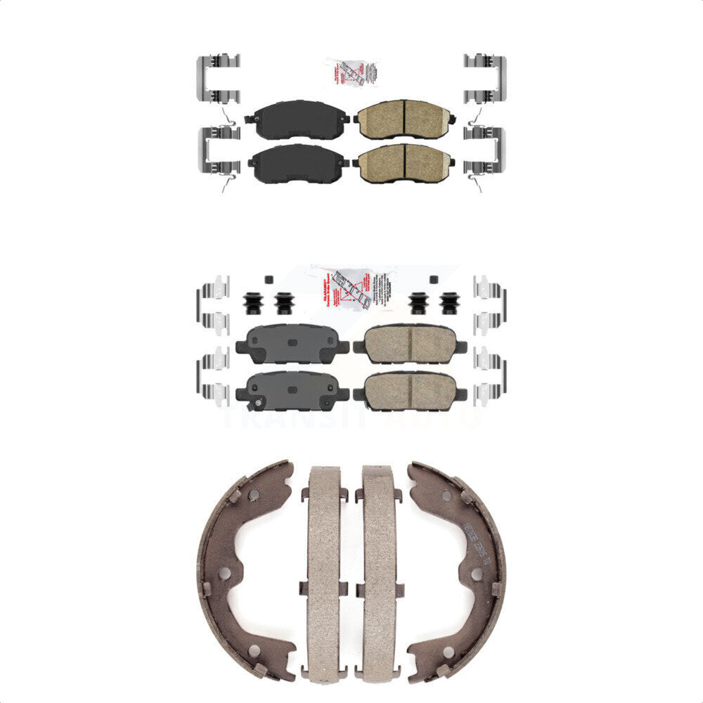 Ceramic Disc Brake Pads Front Rear Kit For 2007-2009 Nissan Altima