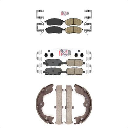 Ceramic Disc Brake Pads Front Rear Kit For 2007-2009 Nissan Altima