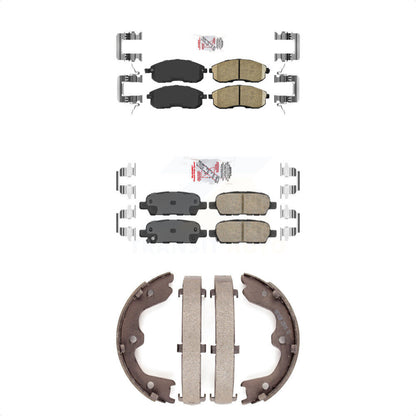 Ceramic Disc Brake Pads Front Rear Kit For 2007-2009 Nissan Altima