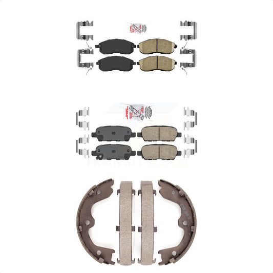 Ceramic Disc Brake Pads Front Rear Kit For 2007-2009 Nissan Altima