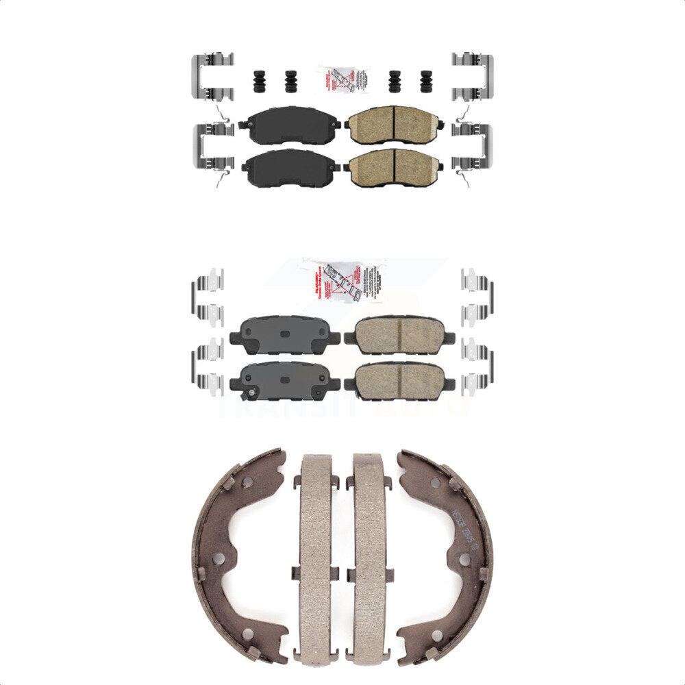 Ceramic Disc Brake Pads Front Rear Kit For 2007-2009 Nissan Altima
